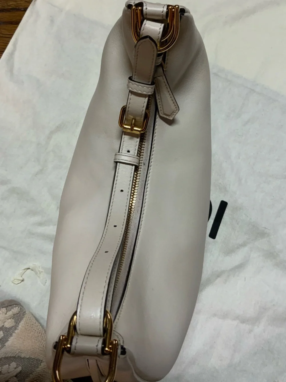 FENDI Fendigraphy Leather Hobo Bag